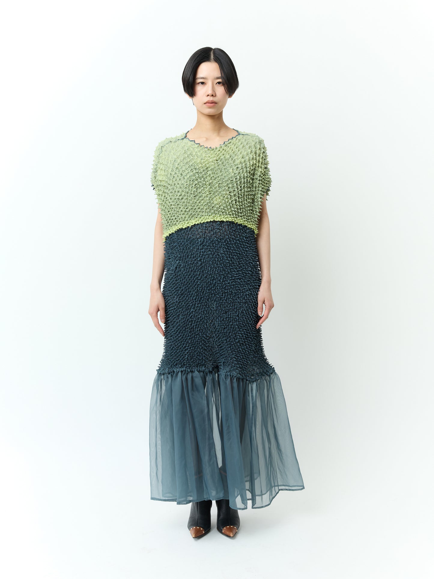 SHIBORI Mermaid Dress - 242 Forest