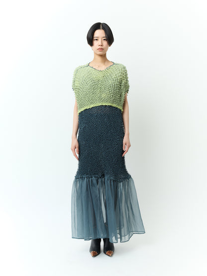SHIBORI Mermaid Dress - 242 Forest