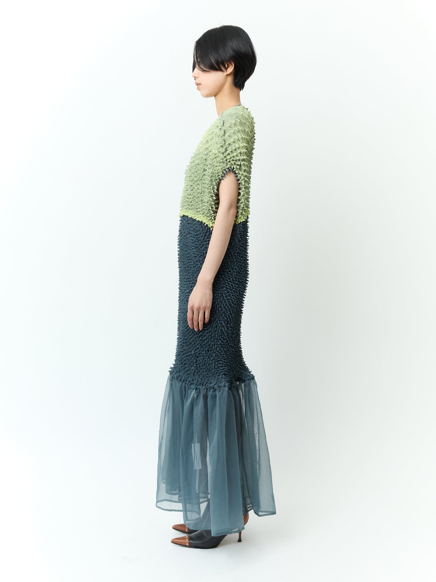 SHIBORI Mermaid Dress - 242 Forest