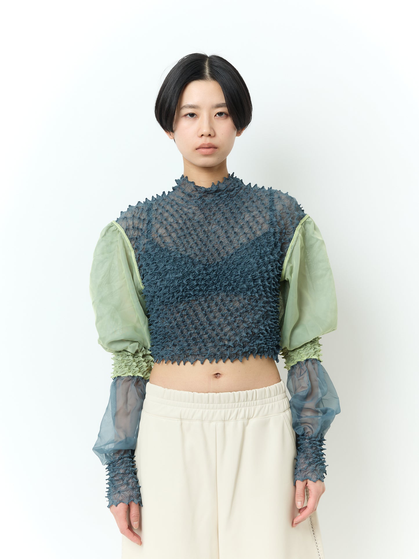 SHIBORI Blouse - 242 Forest