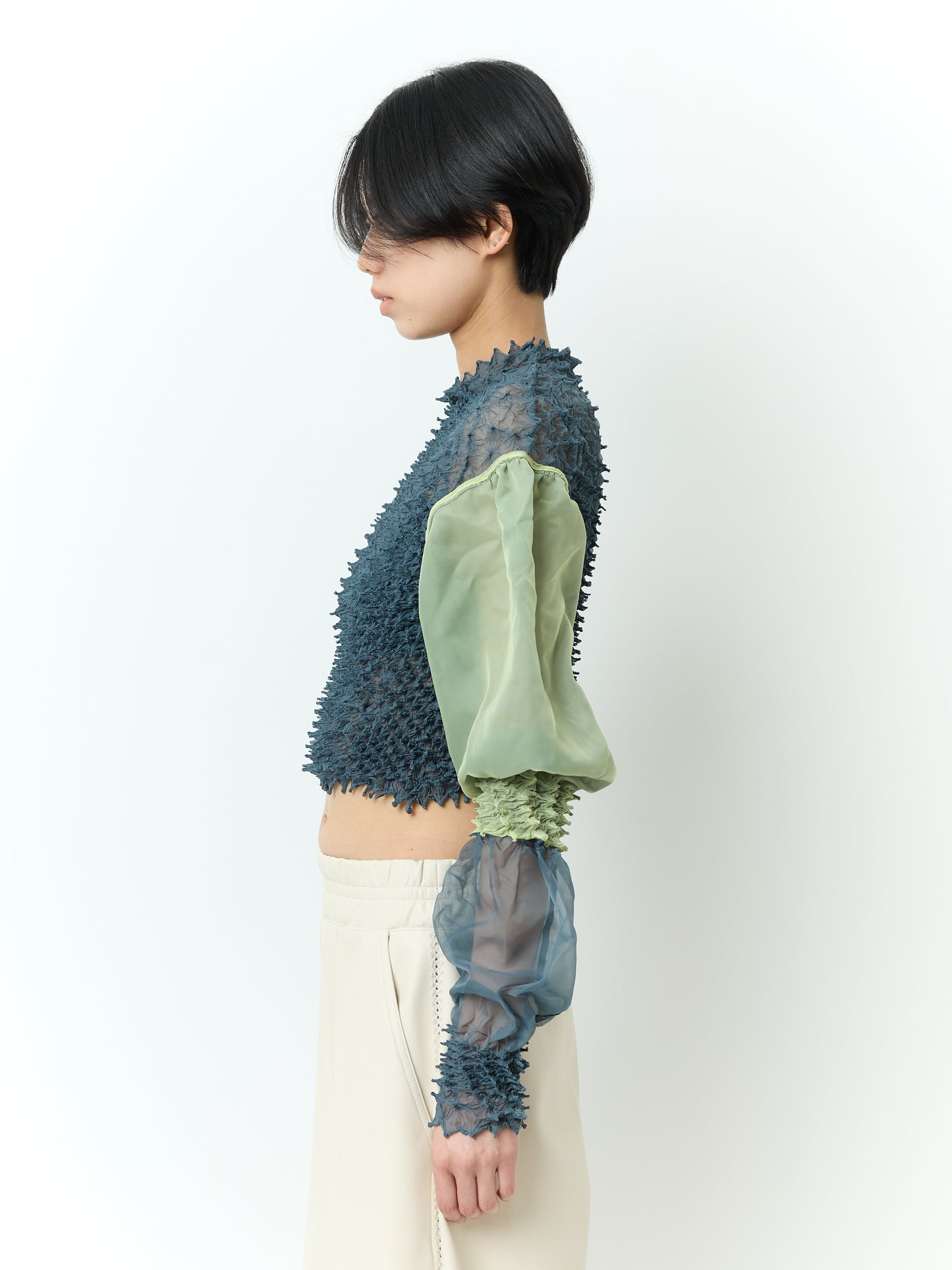 SHIBORI Blouse - 242 Forest