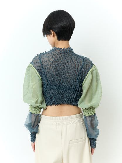 SHIBORI Blouse - 242 Forest